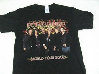 FOREIGNER 2007 WORLD TOUR T SHIRT MENS SMALL  +++NICE LOOK+++