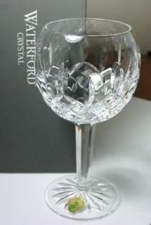 Waterford Crystal LISMORE Balloon Wine Glasses SET / 2 PAIR   NEW!
