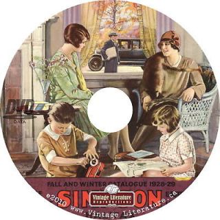 1928 Simpsons Department Store {Fashion} Catalog on DVD