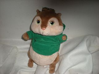 BUILD A BEAR PLUSH 9 THEODORE GREEN HOODIE CHIPMUNK ALVIN AND THE 