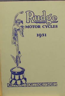    Whiteworth Motorcycle Sales Catalogue All Models W/ Sidecars Specs