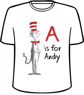 Personalized Dr. Seuss Cat In The Hat Style B T Shirt