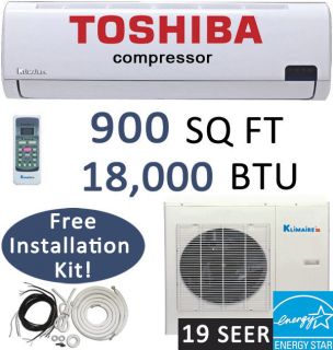 18000 BTU Energy Star Mini Ductless Split Air Conditioner  18,000 BTU 