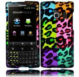 COLORFUL LEOPARD PRINT HARD COVER CASE FOR HUAWEI ASCEND Q M660 
