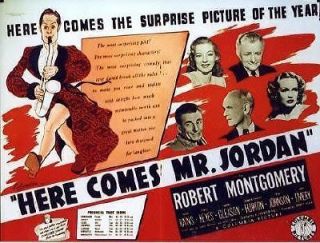   MR. JORDAN 1941 Robert Montgomery AL HIRSCHFELD Boxing TRADE ADVERT