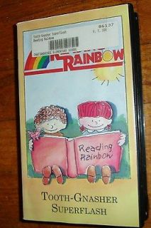 Used Reading Rainbow Episode VHS Tooth Gnasher Superflash