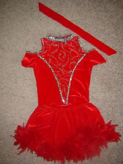   Jazz Tap Pageant Competition Dance Outfit Costume Skate Holiday Adult