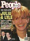Julia Roberts, Lyle Lovett, Amy Locane   August 8, 1994 People Weekly 