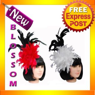 AS30 Burlesque Moulin Rouge Vegas Cabaret Mardi Gras Feather Costume 