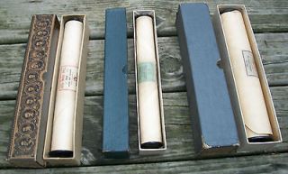 Antique Player Piano Rolls Lot of Three Early 1900s Artists Own Roll 