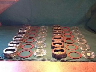 Vintage Rings Presto Glass Flats And Rubbers