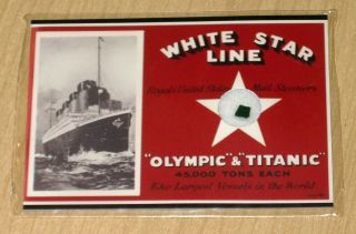 2012 Cult Stuff RMS TITANIC 100 year ARTIFACT card green braize 