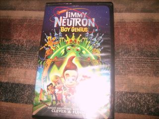 Jimmy Neutron Boy Genius (VHS, 2002, Clam Shell) Nickelodeon Patrick 