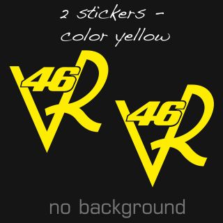 VALENTINO ROSSI VR 46 DECAL visor sticker vynil   Multiple sizes and 