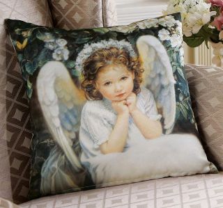BEAUTIFUL SANDRA KUCK PORTRAIT OF AN ANGEL PILLOW NEW