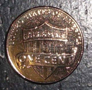 2010 US 24K Gold LINCOLN SHIELD 1 cent coin