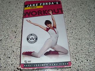 Jane Fonda New Workout VHS OOP 1985 Aerobics