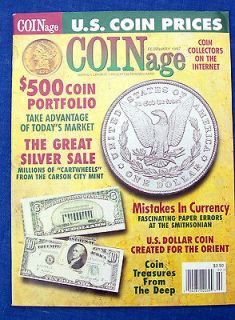   FEB 1997 ★ MORGAN SILVER DOLLAR U.S.GOVT SALE, CC MINT GOLD