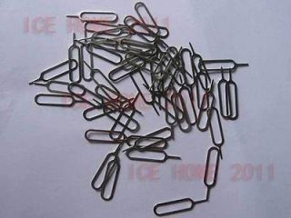 50 x SIM Card Tray Eject Pin Tool Needle For iPhone 2G 3G 3GS 4G I PAD 