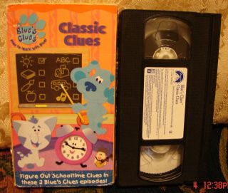   CLASSIC CLUES Blues School+Somethi​ng To Do Blue VHS RARE HTF VHS