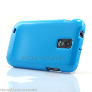 Aqua Blue Hard Case Snap On Cover For Samsung Galaxy S2 X (Telus,Bell)
