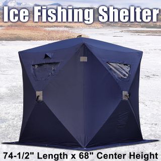   Ice Fishing Shelter 1 Man 2 Person Pop Up Portable Shanty House Tent