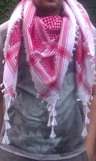 Keffiyeh Palestinian Scarf Yasser Arafat Style Shemagh Original Cotton 