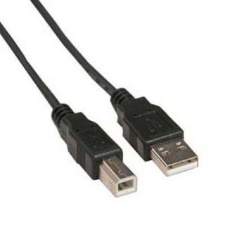 10ft USB 2.0 A Male to B Male Printer Cable   Black