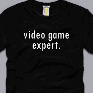 VIDEO GAME EXPERT T SHIRT funny xbox ps3 nerdy geeky wii cod sniper 