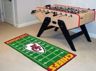 Kansas City Chiefs NFL 29 x 72 Football Field Runner Area Rug Floor 