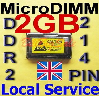 2GB RAM) MicroDIMM DDR2 214PIN 2G 2048MB memory HTC SHIFT X9500 Micro 