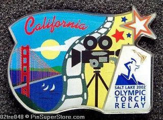 OLYMPIC PINS 2002 SALT LAKE CITY TORCH RELAY CALIFORN​IA