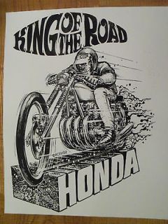 motorcycle art Big Daddy Roth 69 cb 750 Honda Dave Bell style Street 
