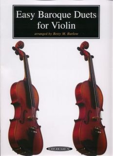 Easy Baroque Duets for Violin Arranged by Betty Barlow