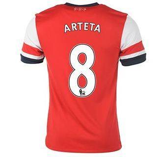 Mens Arsenal FC Nike Home Jersey Shirt 2012 2013   Arteta #8