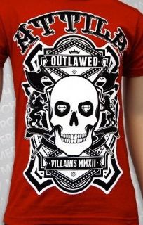 ATTILA   Villains Red T shirt S XL NEW