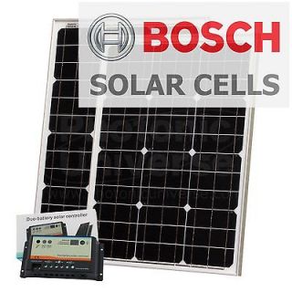100W solar energy kit / dual battery solar panel charger 12V and 24V 