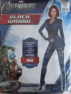 The Avengers Black Widow Deluxe Female Costume Marvel Comics Size 