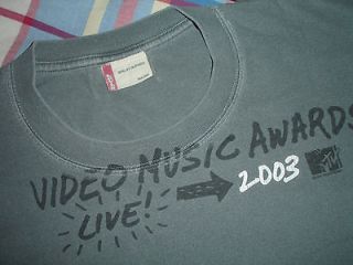 2003 Mtv MUSIC AWARDS* concert t shirt (XL) Levis Coldplay Metallica 