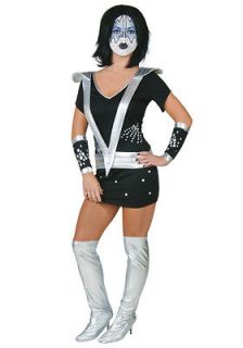 KISS SEXY WOMENS HALLOWEEN COSTUME   ACE FREHLEY SPACEMAN size S