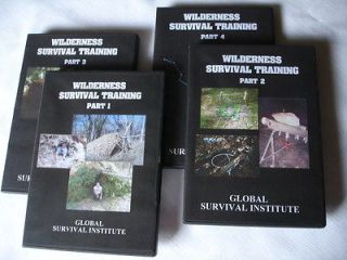   Training Course Wilderness / Mountain Survival 4 DVD Set Camping Gear