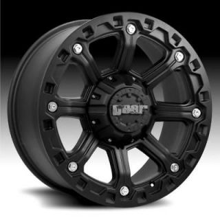 16 GEAR ALLOY BLACKJACK BLACK WITH 285/75/16 TOYO OPEN COUNTRY MT 