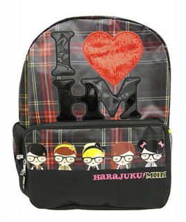 NWT Harajuku Mini Girls Plaid Sequin Backpack