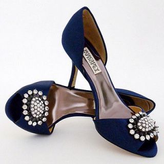 New Badgley Mischka Lacie, Navy Wedding Shoes, Sz 10M