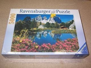 5000 PIECES PUZZLE RAVENSBURGER / DOLOMITES LAKE IN THE SELLA PASS 