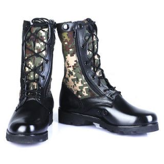 NEW Lace Up Zip Closing Military Look HUNTER Boots (CAMOS), ALL SIZE 
