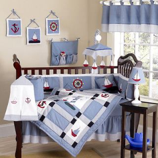 NAUTICAL BABY CRIB BEDDING SET COLLECTION FOR NEWBORN BOY BY SWEET 