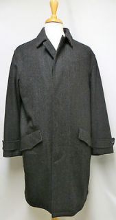 LUCIANO BARBERA Mens Gray Wool/Cashmere/​Camel Hair Coat Size Large