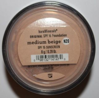 Bare Escentuals bareMinerals MEDIUM BEIGE SPF 15 Foundation 8g Sift 