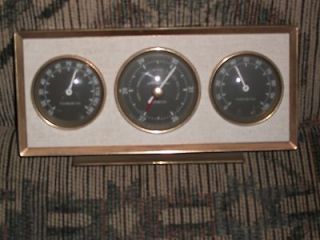 Vtg Art Deco Airguide Barometer/Ther​mometer/Hygrom​eter